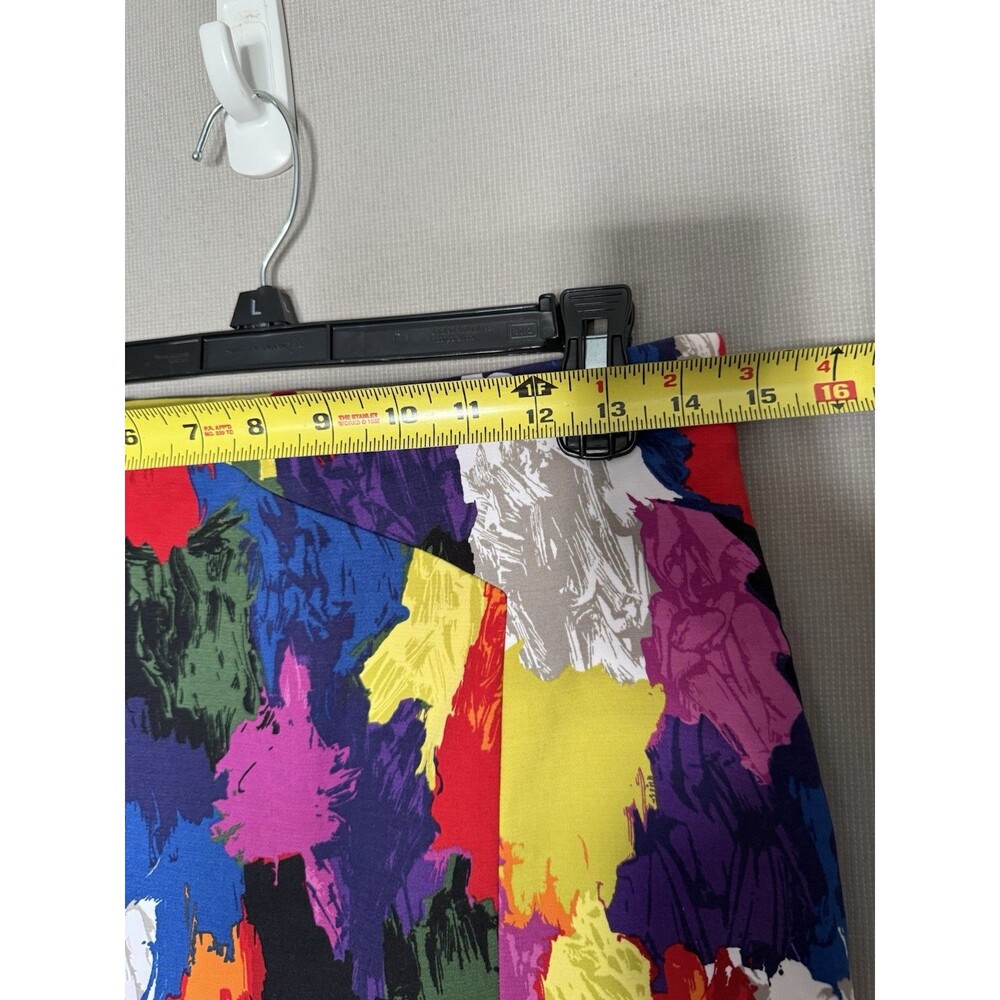 Kate Spade Saturday Mini Skirt 4 Womens Colorful Pockets Zipped Artsy Multicolor - Picture 3 of 8
